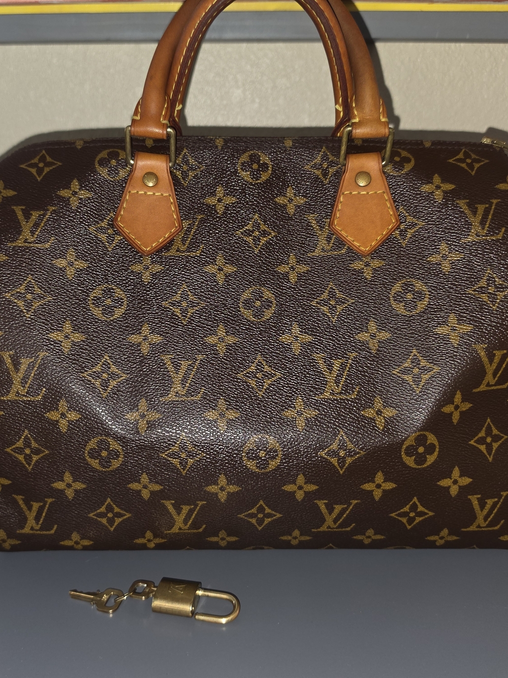 Louis Vuitton Speedy 30 Monogram Canvas Brown Top-Handle Satchel